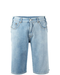 Женские голубые джинсовые шорты от MM6 MAISON MARGIELA