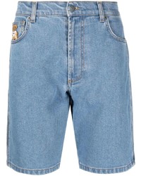 Мужские голубые джинсовые шорты от Moschino
