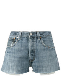 Женские голубые джинсовые шорты от RE/DONE