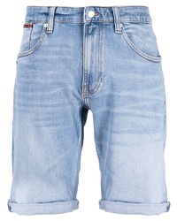 Мужские голубые джинсовые шорты от Tommy Jeans