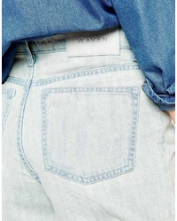 Женские голубые джинсовые шорты от WÅVEN
