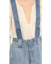 Голубые джинсовые штаны-комбинезон от Sea