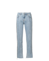 Женские голубые джинсы c бахромой от EACH X OTHER