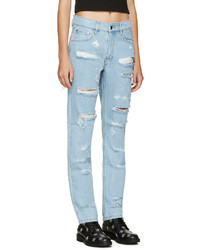 Голубые джинсы-бойфренды от Filles a papa