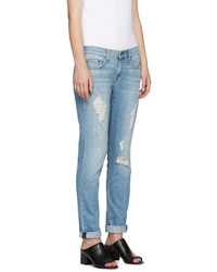 Голубые джинсы-бойфренды от Rag & Bone