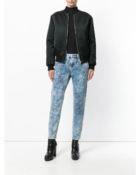 Голубые джинсы-бойфренды от Philipp Plein