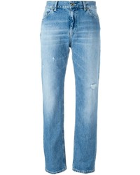 Голубые джинсы-бойфренды от Dondup