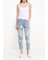 Голубые джинсы-бойфренды от Glamorous