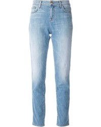 Голубые джинсы-бойфренды от J Brand