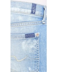 Голубые джинсы-бойфренды от 7 For All Mankind