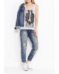 Голубые джинсы-бойфренды от Kiss Pink