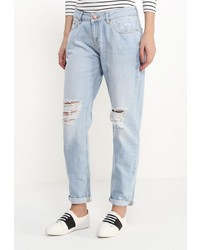 Голубые джинсы-бойфренды от LOST INK