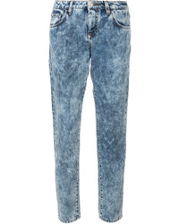 Голубые джинсы-бойфренды от Philipp Plein