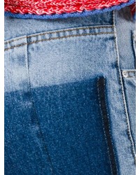 Голубые джинсы-бойфренды от Alexander McQueen