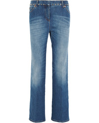 Голубые джинсы-бойфренды от Valentino
