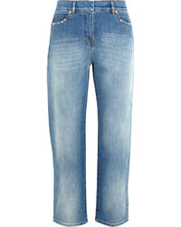 Голубые джинсы-бойфренды от Valentino