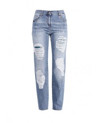 Голубые джинсы-бойфренды от Versace Jeans