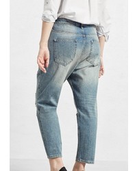 Голубые джинсы-бойфренды от Violeta BY MANGO