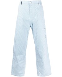 Мужские голубые джинсы в вертикальную полоску от Carhartt WIP