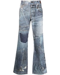 Мужские голубые джинсы в стиле пэчворк от Andersson Bell