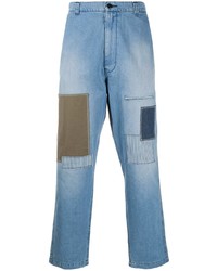 Мужские голубые джинсы в стиле пэчворк от Junya Watanabe Comme des Garçons Pre-Owned