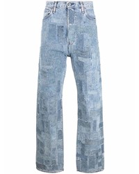 Мужские голубые джинсы в стиле пэчворк от Levi's Made & Crafted