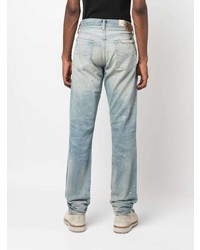 Мужские голубые джинсы в стиле пэчворк от Ralph Lauren RRL