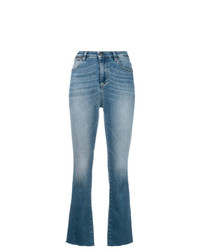 Голубые джинсы-клеш от Acynetic