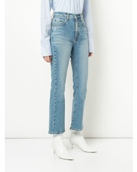 Голубые джинсы-клеш от Nobody Denim