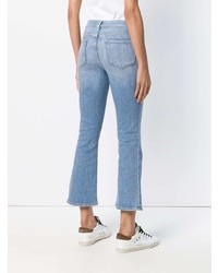 Голубые джинсы-клеш от Frame Denim