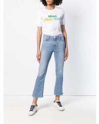 Голубые джинсы-клеш от Frame Denim