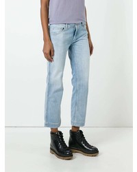 Голубые джинсы-клеш от The Seafarer