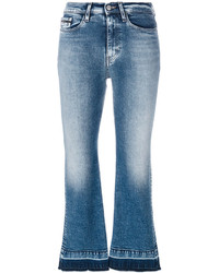 Голубые джинсы-клеш от CK Calvin Klein