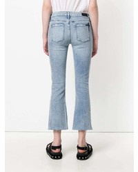 Голубые джинсы-клеш от RtA