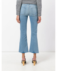 Голубые джинсы-клеш от Frame