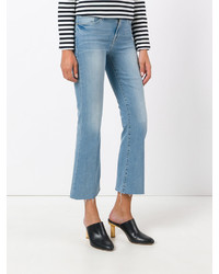 Голубые джинсы-клеш от Frame