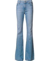 Голубые джинсы-клеш от Derek Lam 10 Crosby