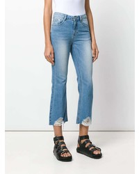 Голубые джинсы-клеш от Sjyp