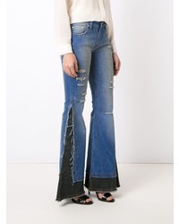 Голубые джинсы-клеш от Amapô