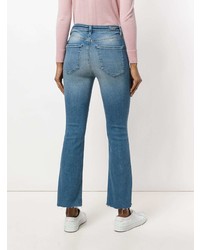 Голубые джинсы-клеш от Acynetic