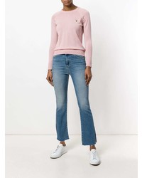 Голубые джинсы-клеш от Acynetic