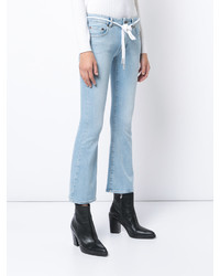 Голубые джинсы-клеш от Off-White