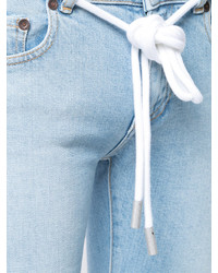 Голубые джинсы-клеш от Off-White