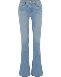 Голубые джинсы-клеш от Frame Denim