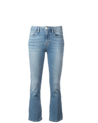 Голубые джинсы-клеш от Frame Denim