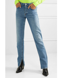 Голубые джинсы-клеш от Ganni