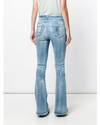 Голубые джинсы-клеш от Unravel Project