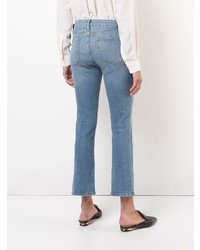 Голубые джинсы-клеш от Frame Denim