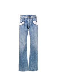 Голубые джинсы-клеш от Maison Margiela