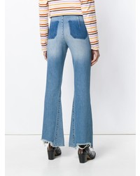 Голубые джинсы-клеш от MiH Jeans